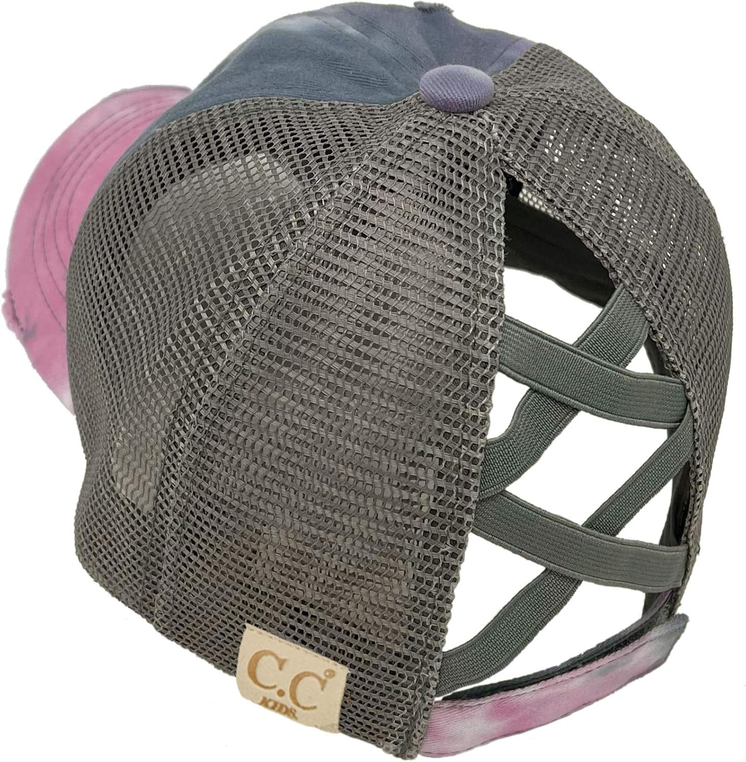 Kids 2-5 Ponytail Messy Buns Ponycaps Baseball Visor Cap Hat