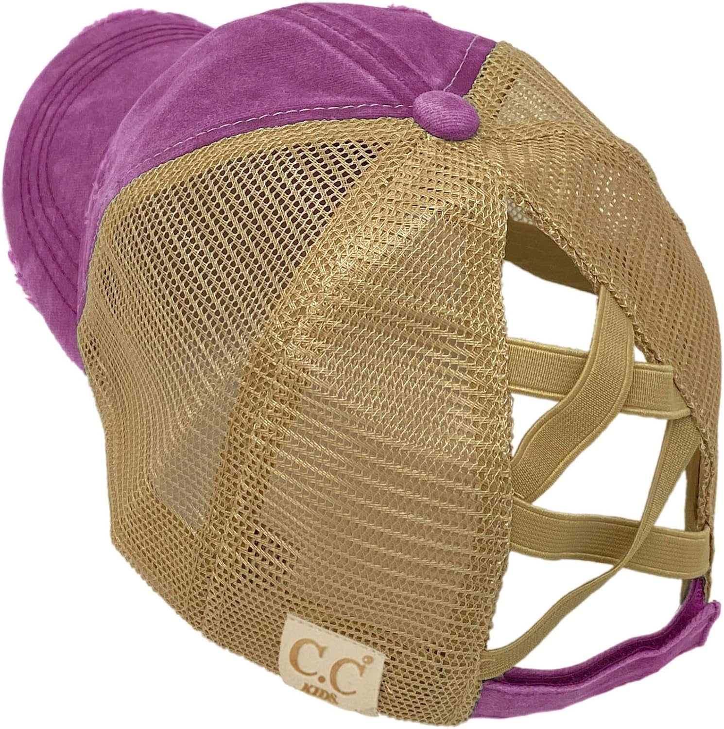 Kids 2-5 Ponytail Messy Buns Ponycaps Baseball Visor Cap Hat