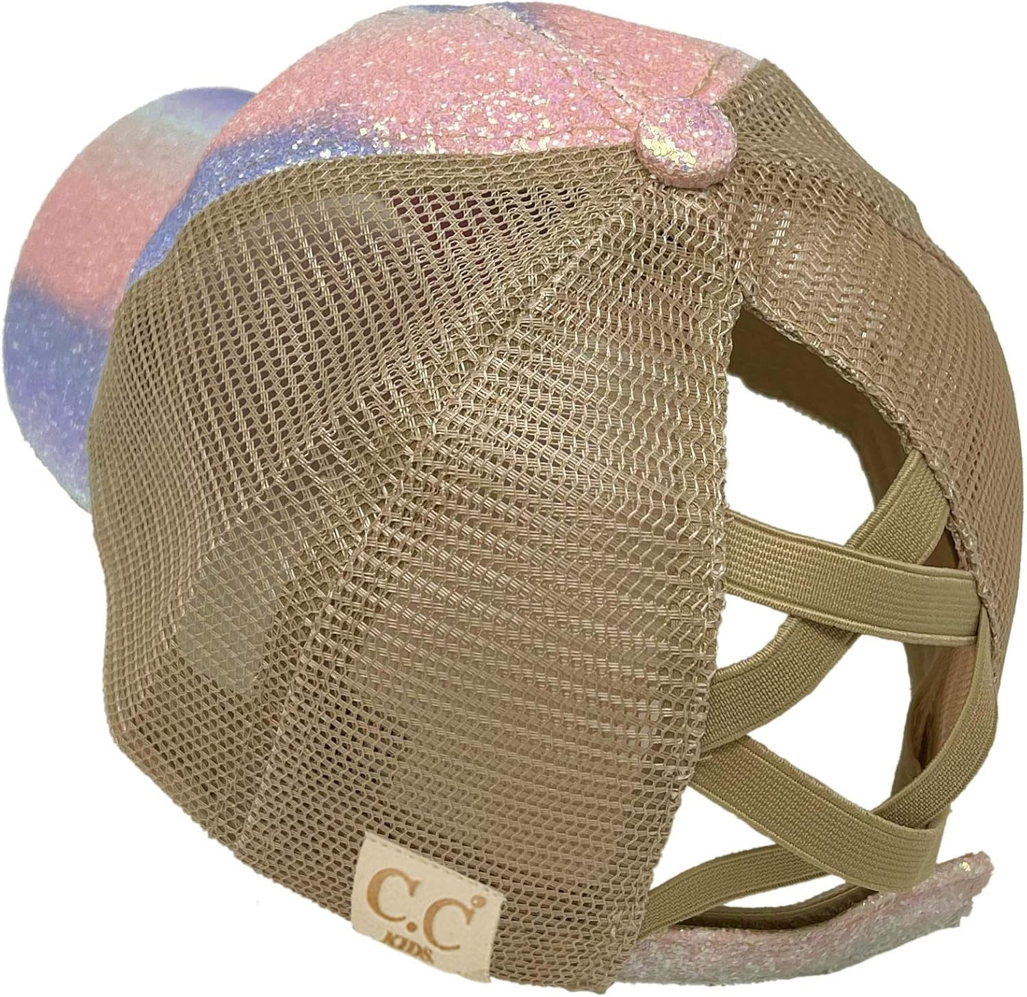 Kids 2-5 Ponytail Messy Buns Ponycaps Baseball Visor Cap Hat