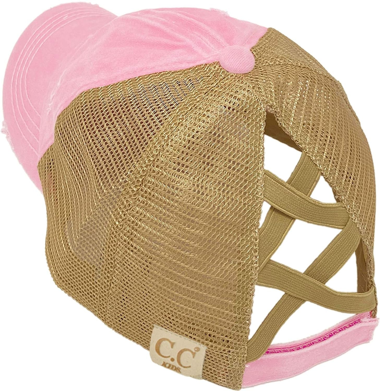 Kids 2-5 Ponytail Messy Buns Ponycaps Baseball Visor Cap Hat