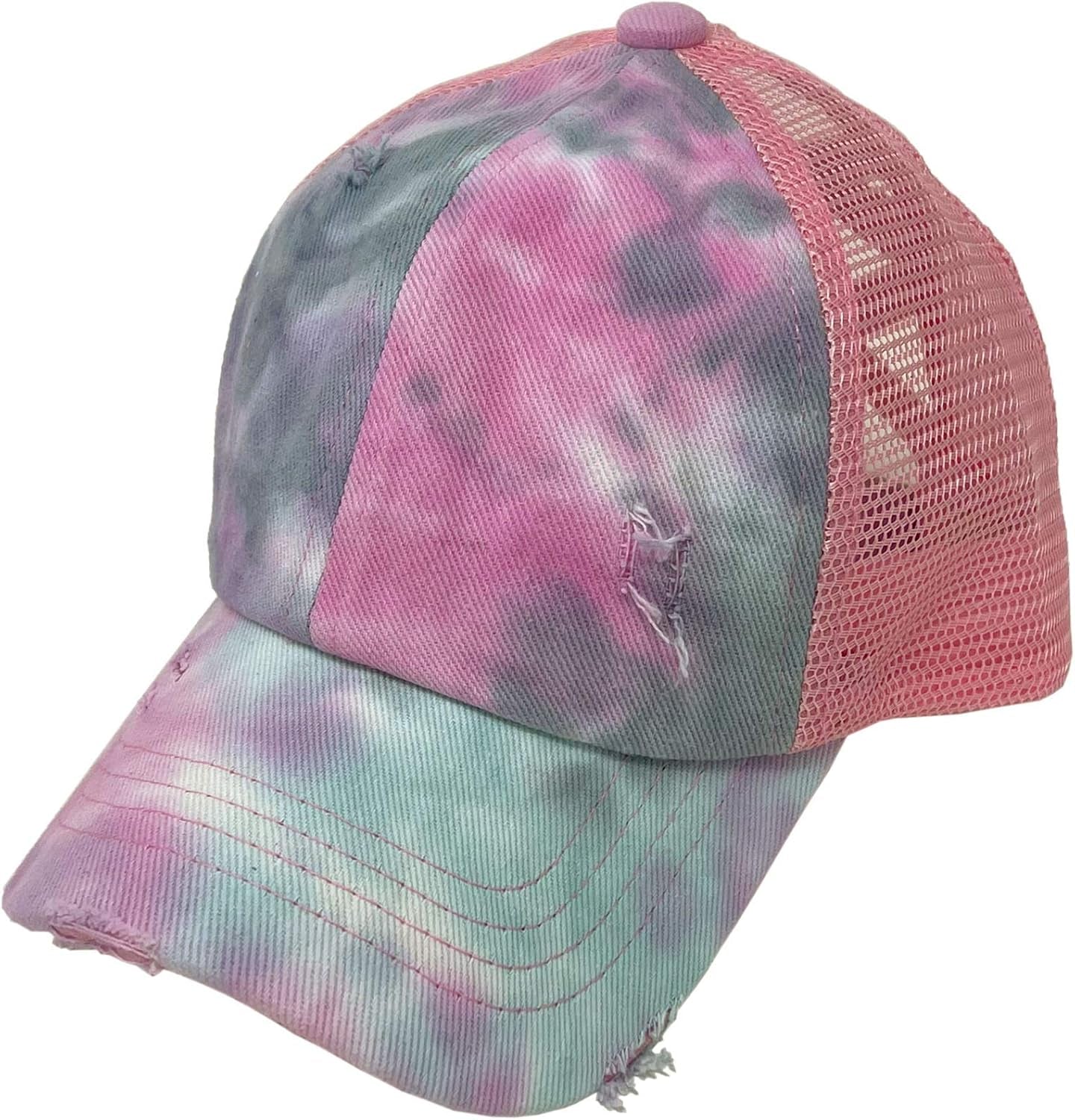 Kids 2-5 Ponytail Messy Buns Ponycaps Baseball Visor Cap Hat