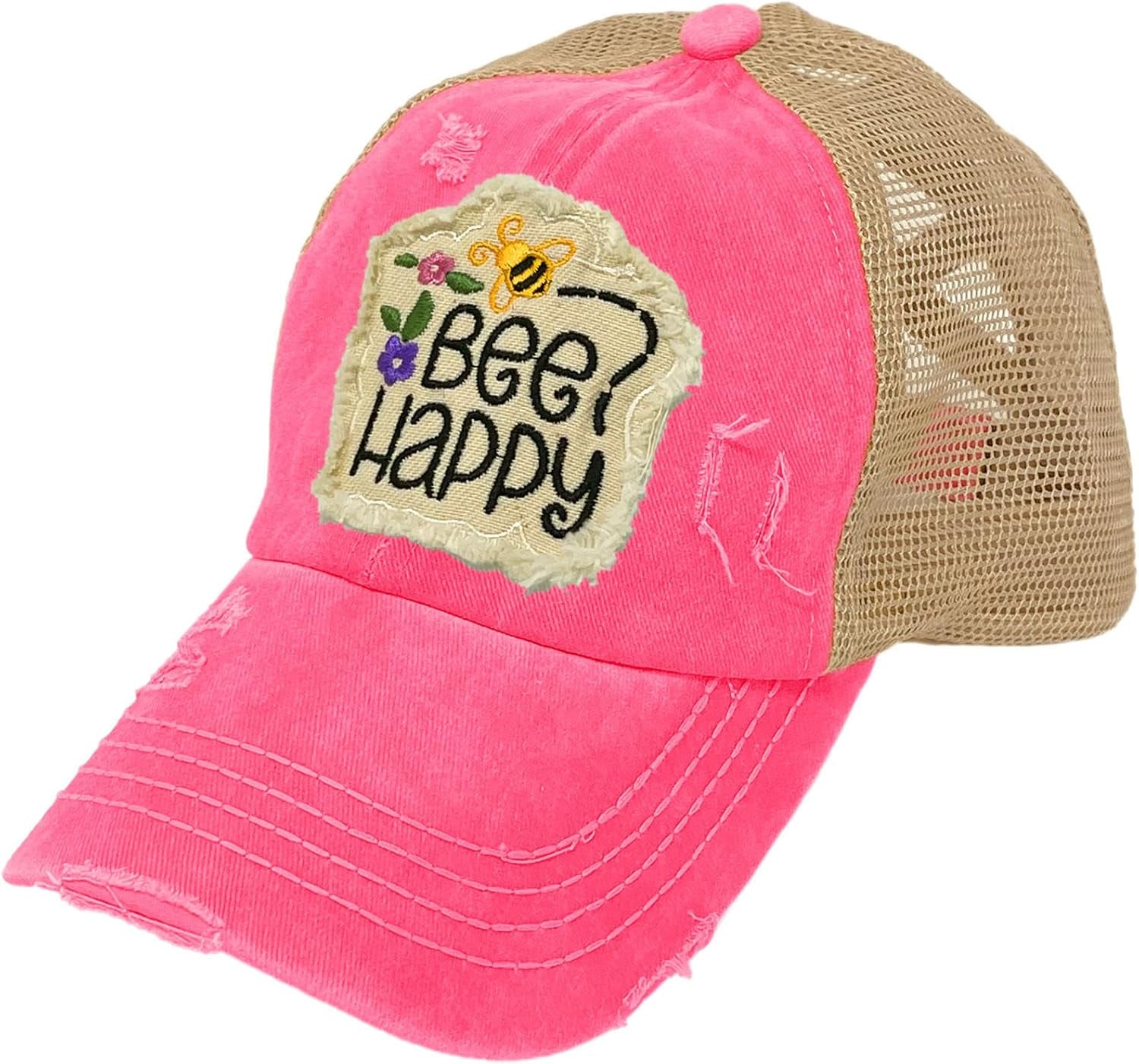Kids 2-5 Ponytail Messy Buns Ponycaps Baseball Visor Cap Hat