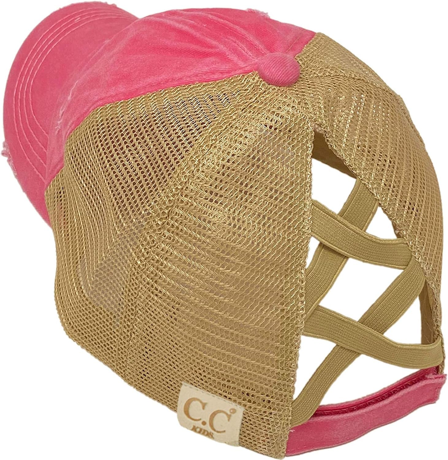 Kids 2-5 Ponytail Messy Buns Ponycaps Baseball Visor Cap Hat