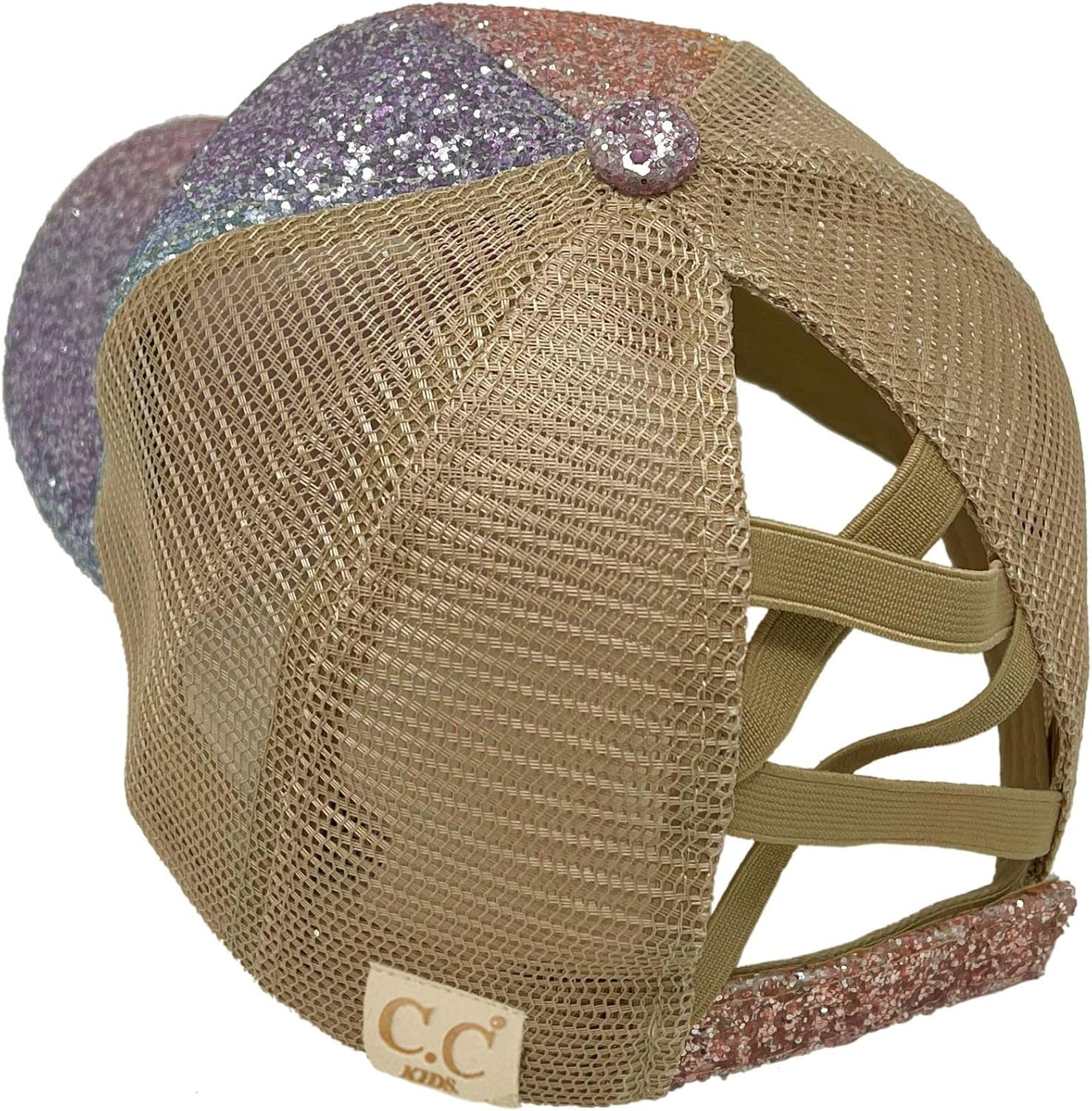 Kids 2-5 Ponytail Messy Buns Ponycaps Baseball Visor Cap Hat
