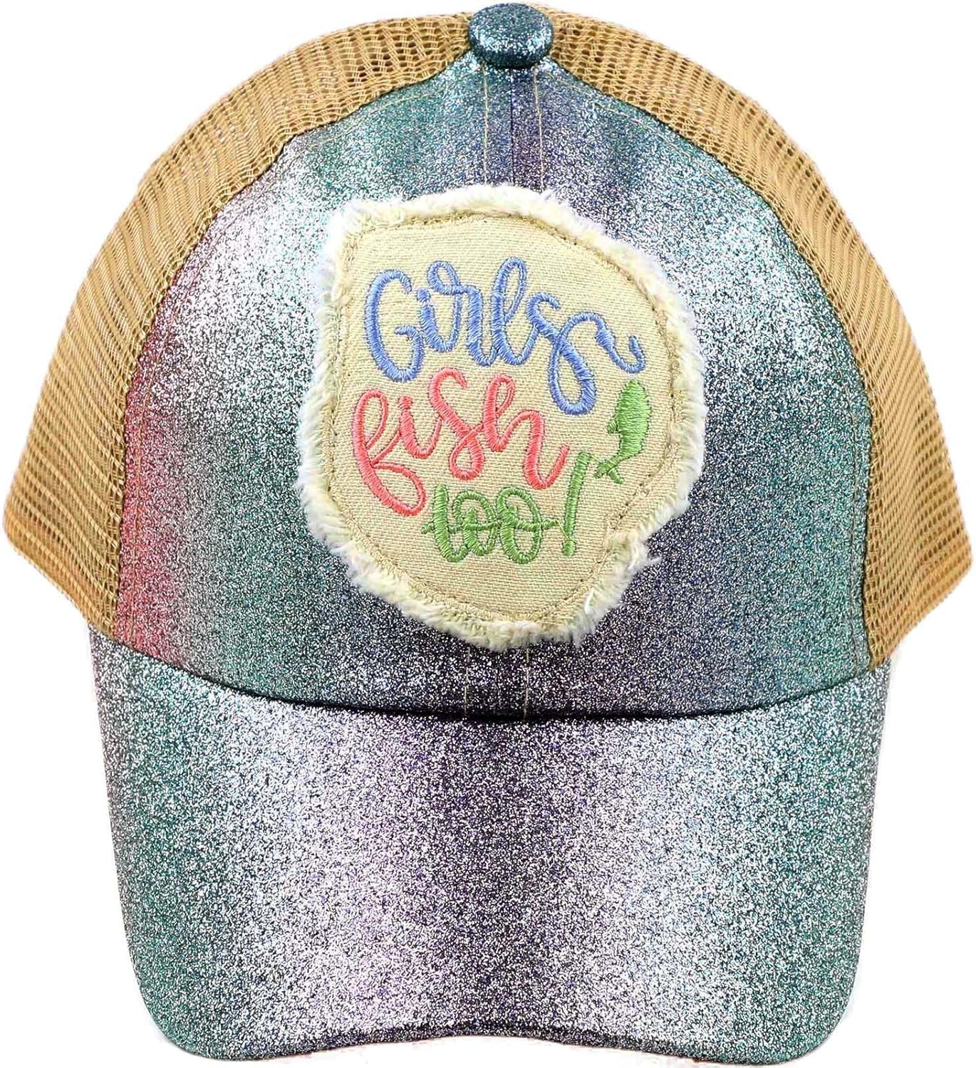 Kids 2-5 Ponytail Messy Buns Ponycaps Baseball Visor Cap Hat