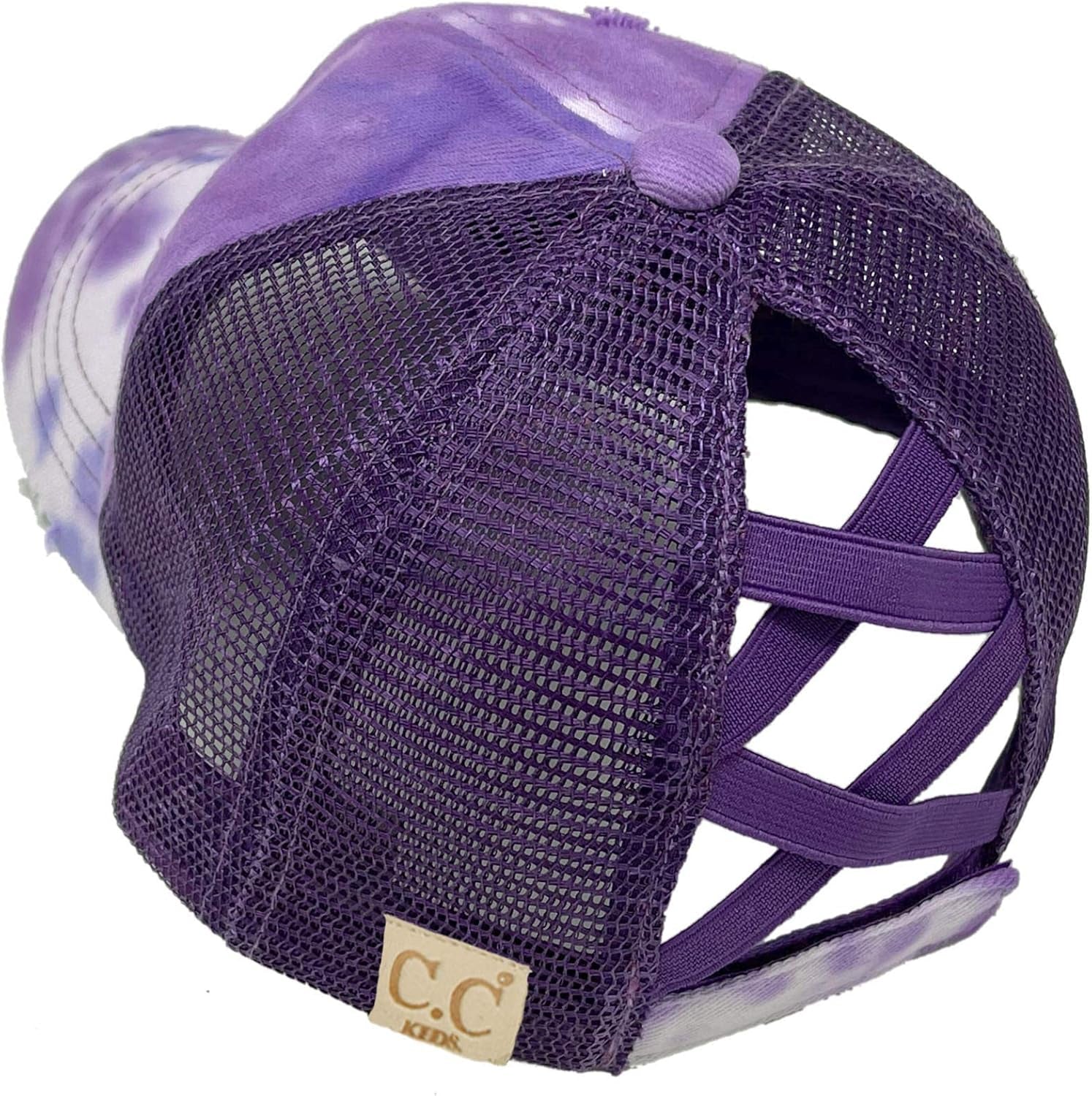 Kids 2-5 Ponytail Messy Buns Ponycaps Baseball Visor Cap Hat